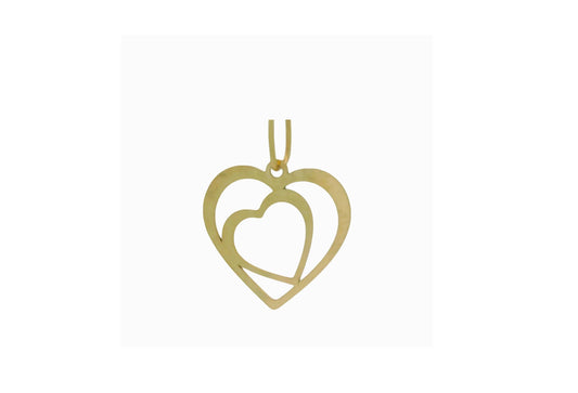 Pandantiv martisor "2 Inimi" - Antonia Gold