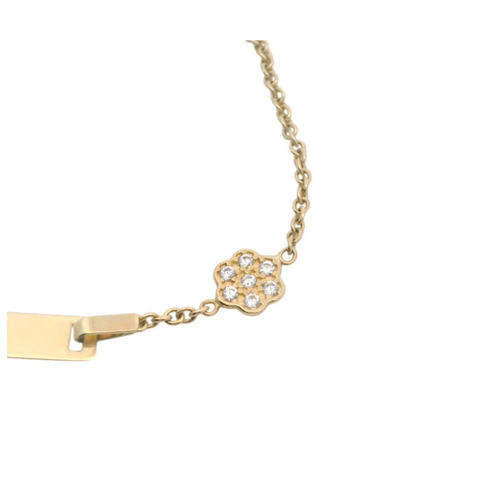 Bratara copii "Floricica 7 pietre" cu placuta - Antonia Gold