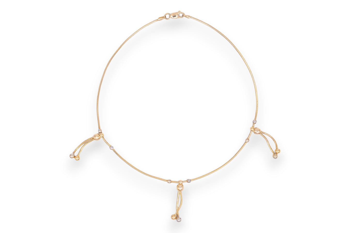 Bratara de picior Golden Cascade – Aur 14K AG347