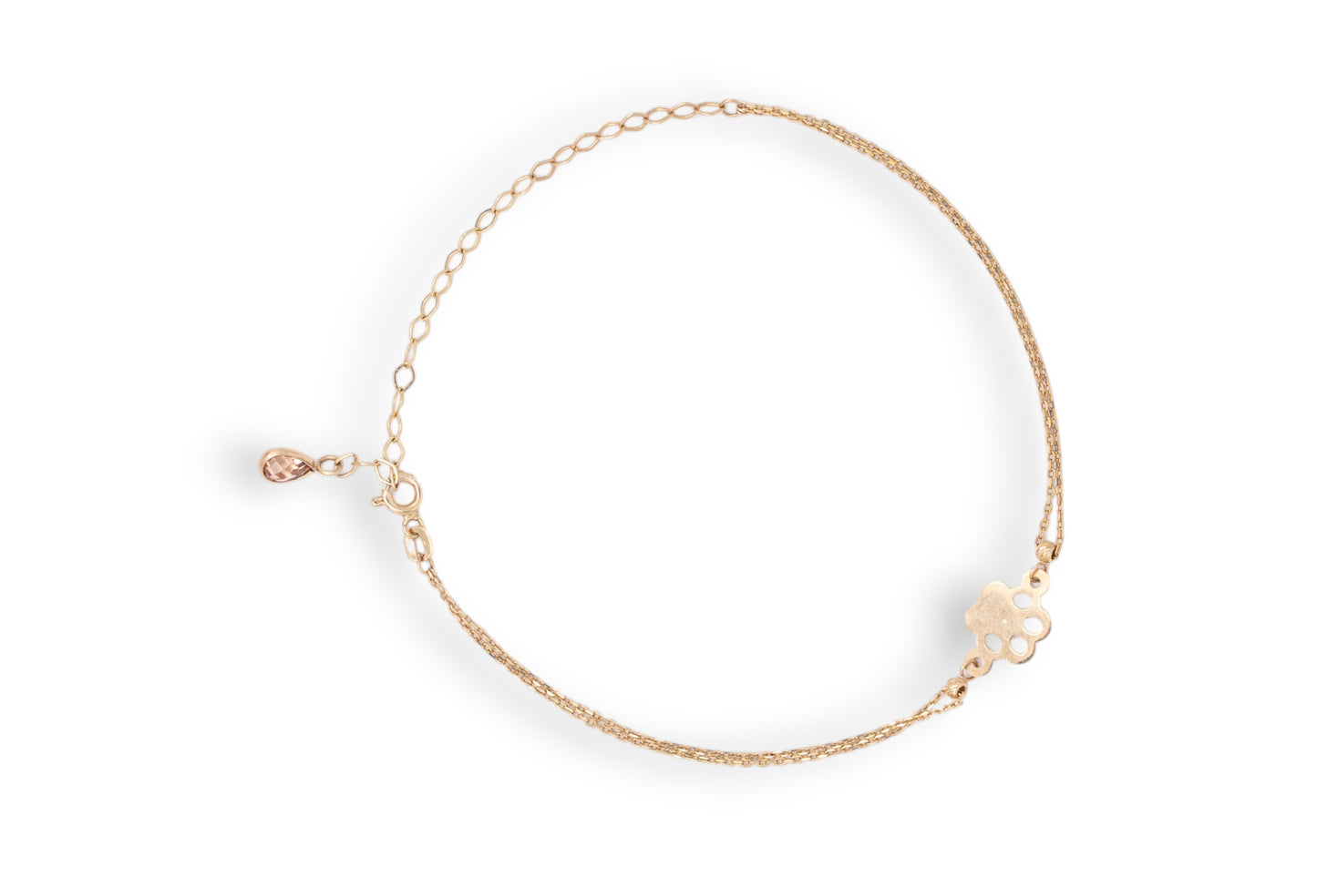 Bratara de picior Lucky Hamsa – Aur 14K AG203