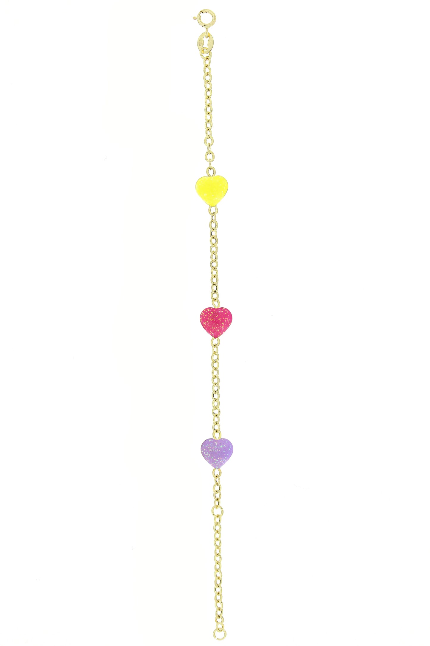 Bratara copii "Inimioare colorate" - Antonia Gold