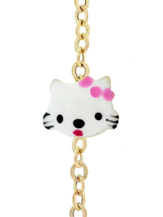 Bratara copii "Hello Kitty" cu placuta - Antonia Gold