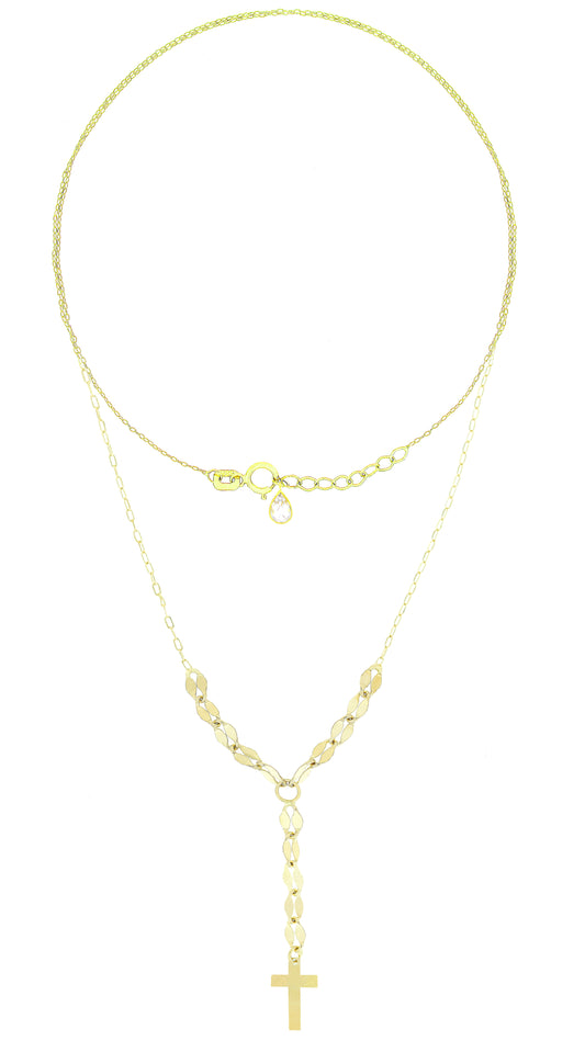 Lantisor "Cruciulita pe verticala" - Antonia Gold