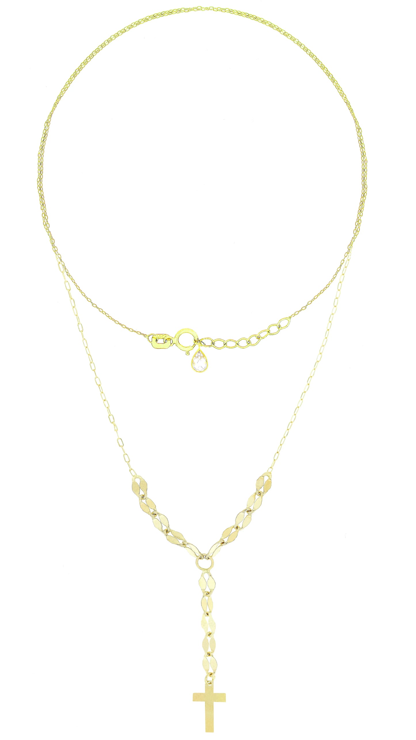 Lantisor "Cruciulita pe verticala" - Antonia Gold