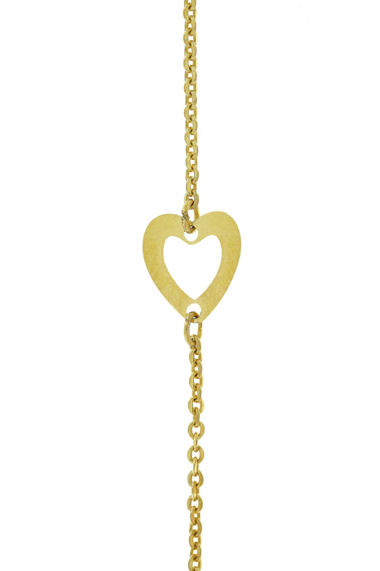 Lantisor "3 Inimioare" - Antonia Gold