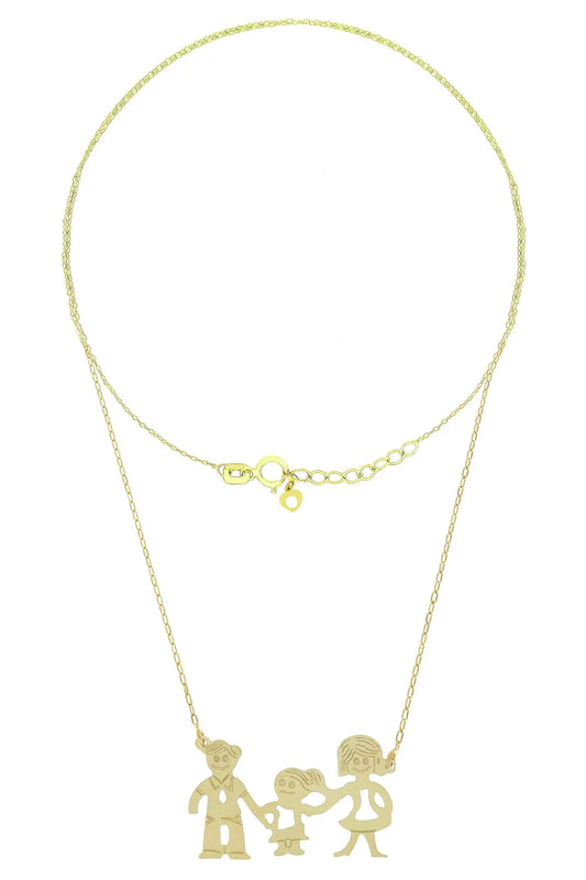 Lantisor Familia - TATA, MAMA si fetita AG238 - Antonia Gold