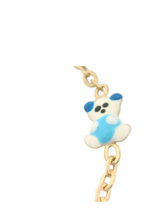 Bratara copii "3 Ursuleti albastri" - Antonia Gold