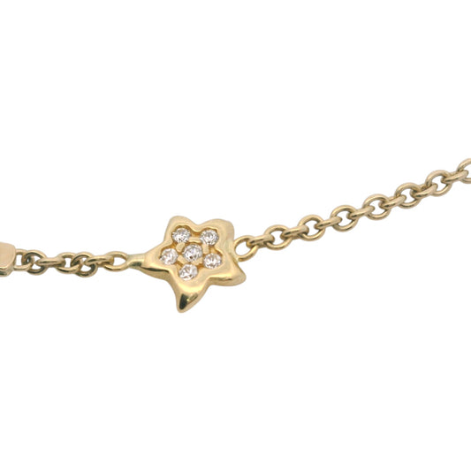 Bratara copii "Steluta - pietre zirconia" si placuta - Antonia Gold