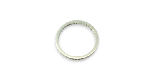 Inel Tennis din aur alb - P. Rosii - Antonia Gold