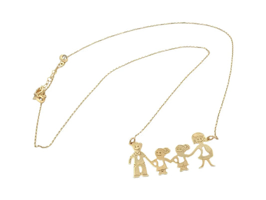 Lantisor Familia - Tata, Mama si 2 Fetite - Antonia Gold