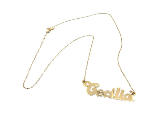 Nume din Aur "CECILIA" cu lantisor - Antonia Gold