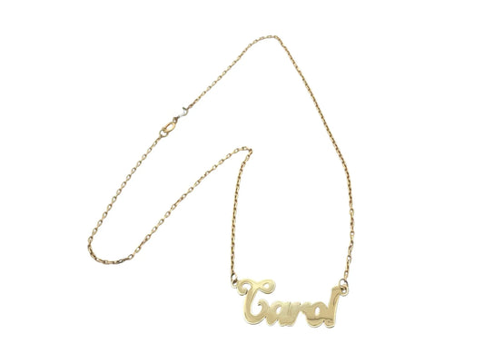 Nume din Aur "CAROL" cu lantisor - Antonia Gold