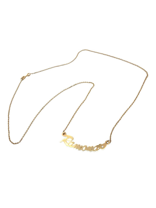 Nume din Aur "RAMONA" cu lantisor