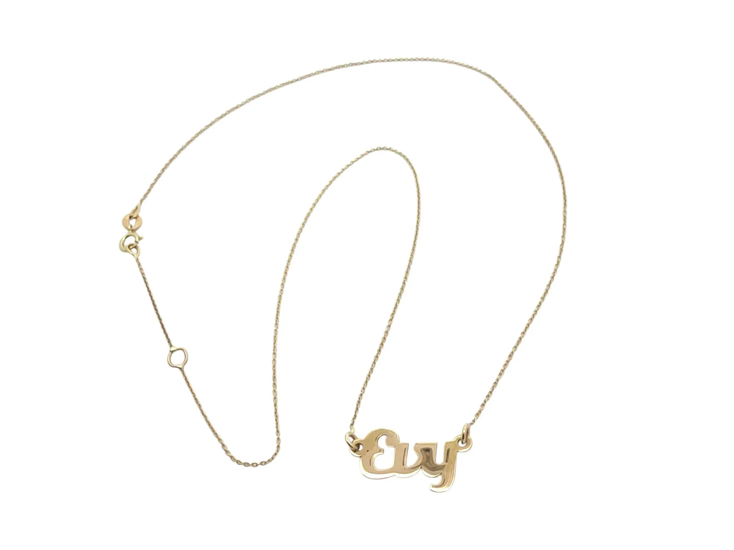 Nume din Aur "EVY" cu lantisor - Antonia Gold