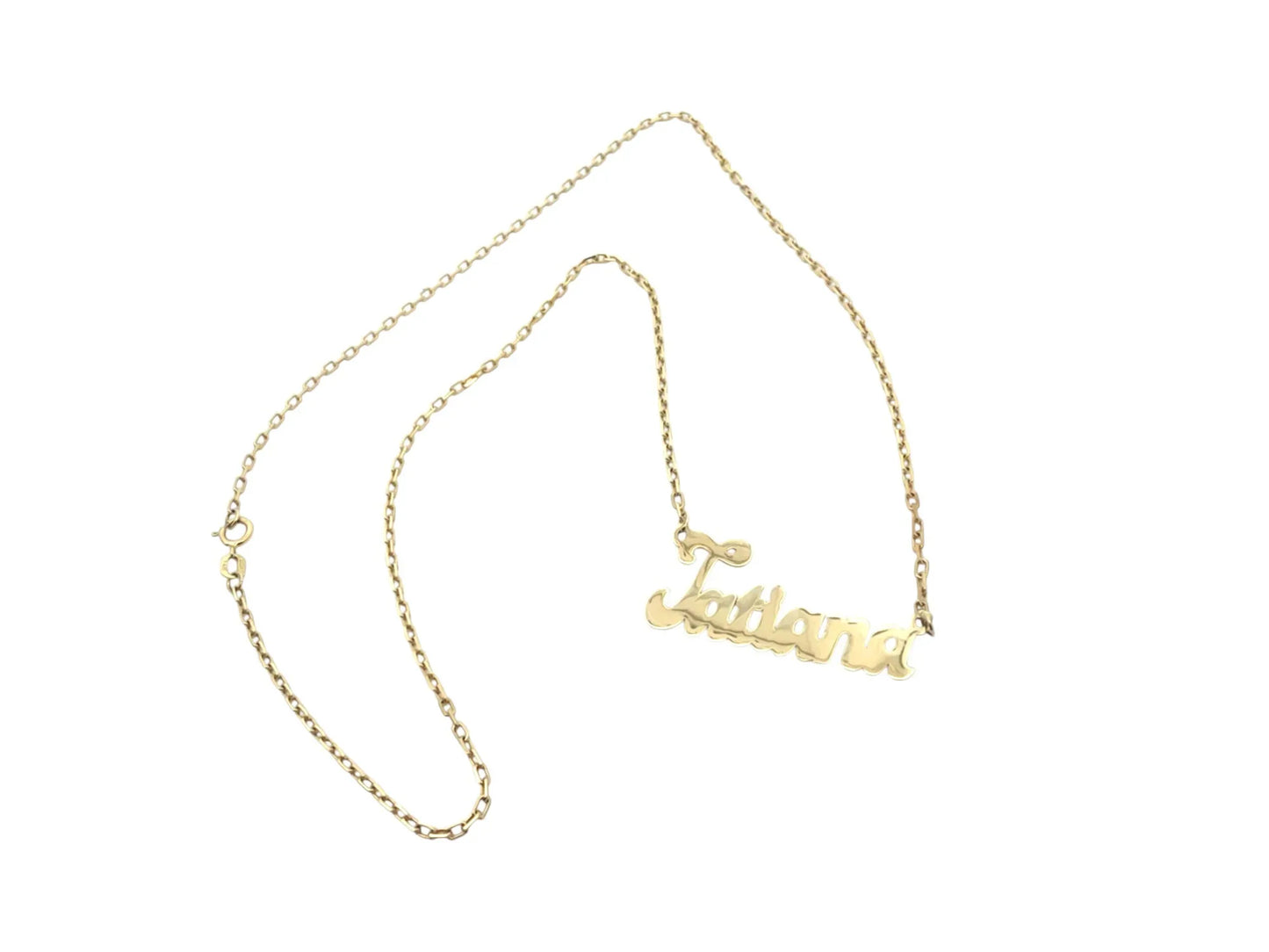 Nume din Aur "TATIANA" cu lantisor - Antonia Gold