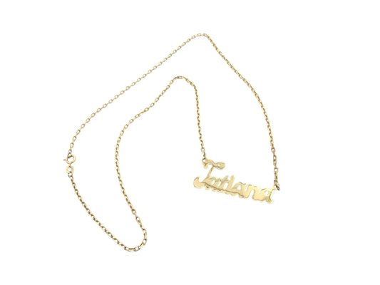 Nume din Aur "TATIANA" cu lantisor - Antonia Gold