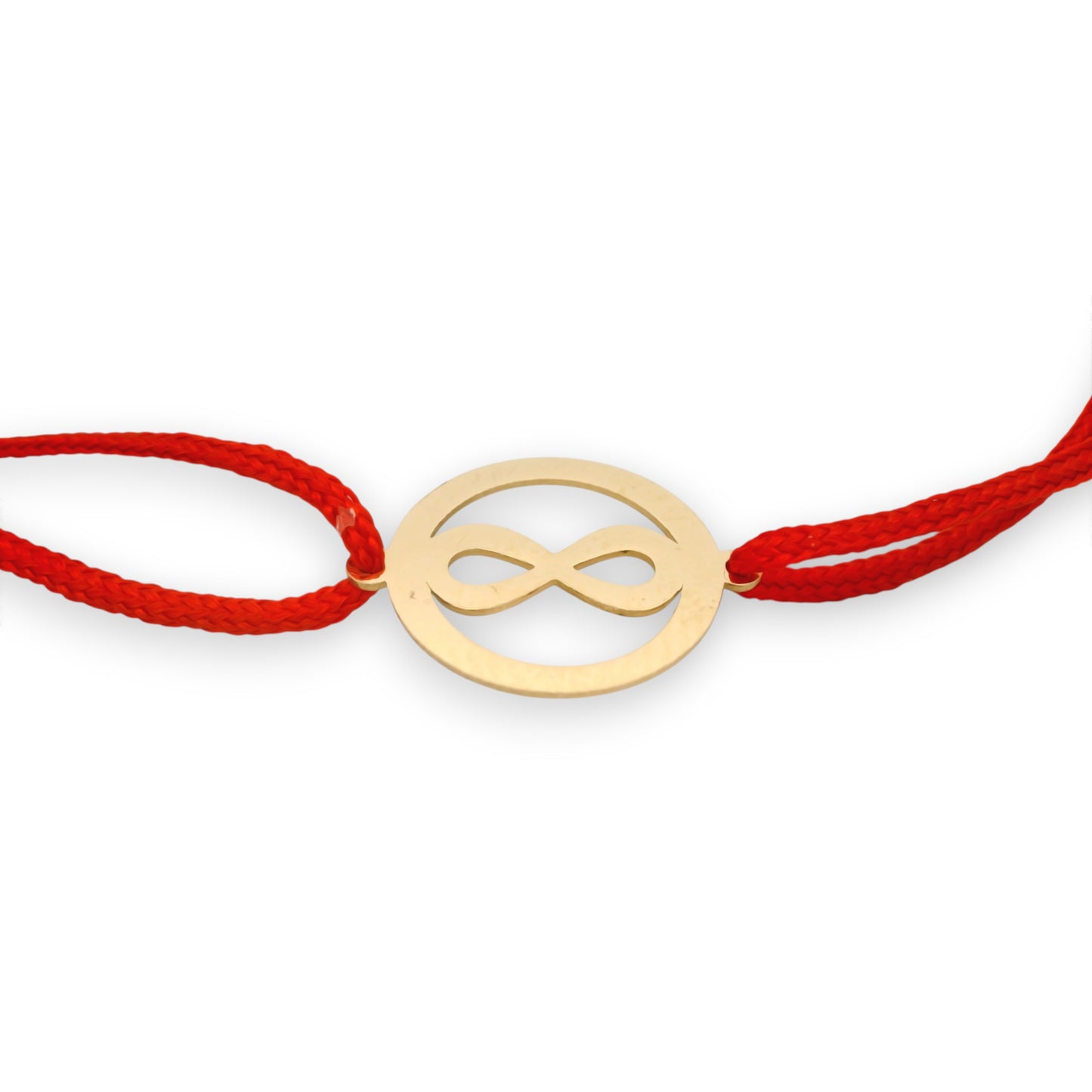 Bratara snur rosu "Pandant rotund cu Inima" AG0INF