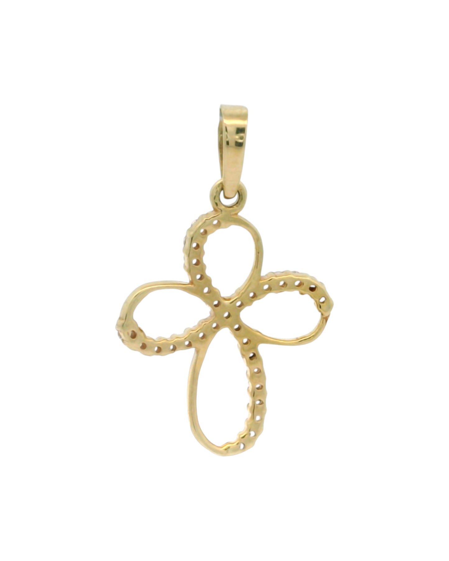 Pandantiv Cruciulita Aur 14K cu pietre AG111