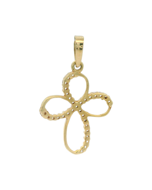 Pandantiv Cruciulita Aur 14K cu pietre AG111