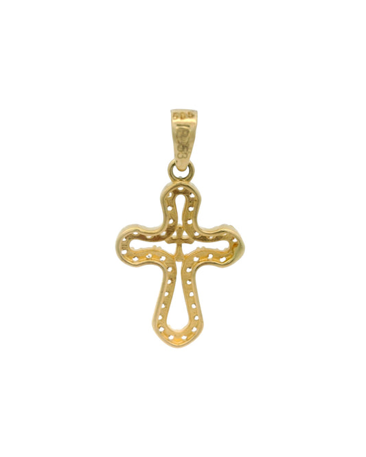 Pandantiv Cruciulita Aur 14K cu pietre