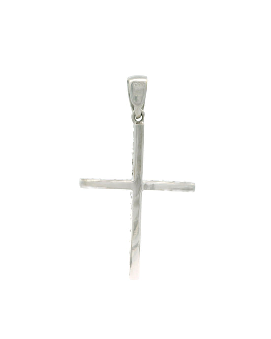 Pandantiv Cruciulita Aur alb 14K cu pietre AG239AA