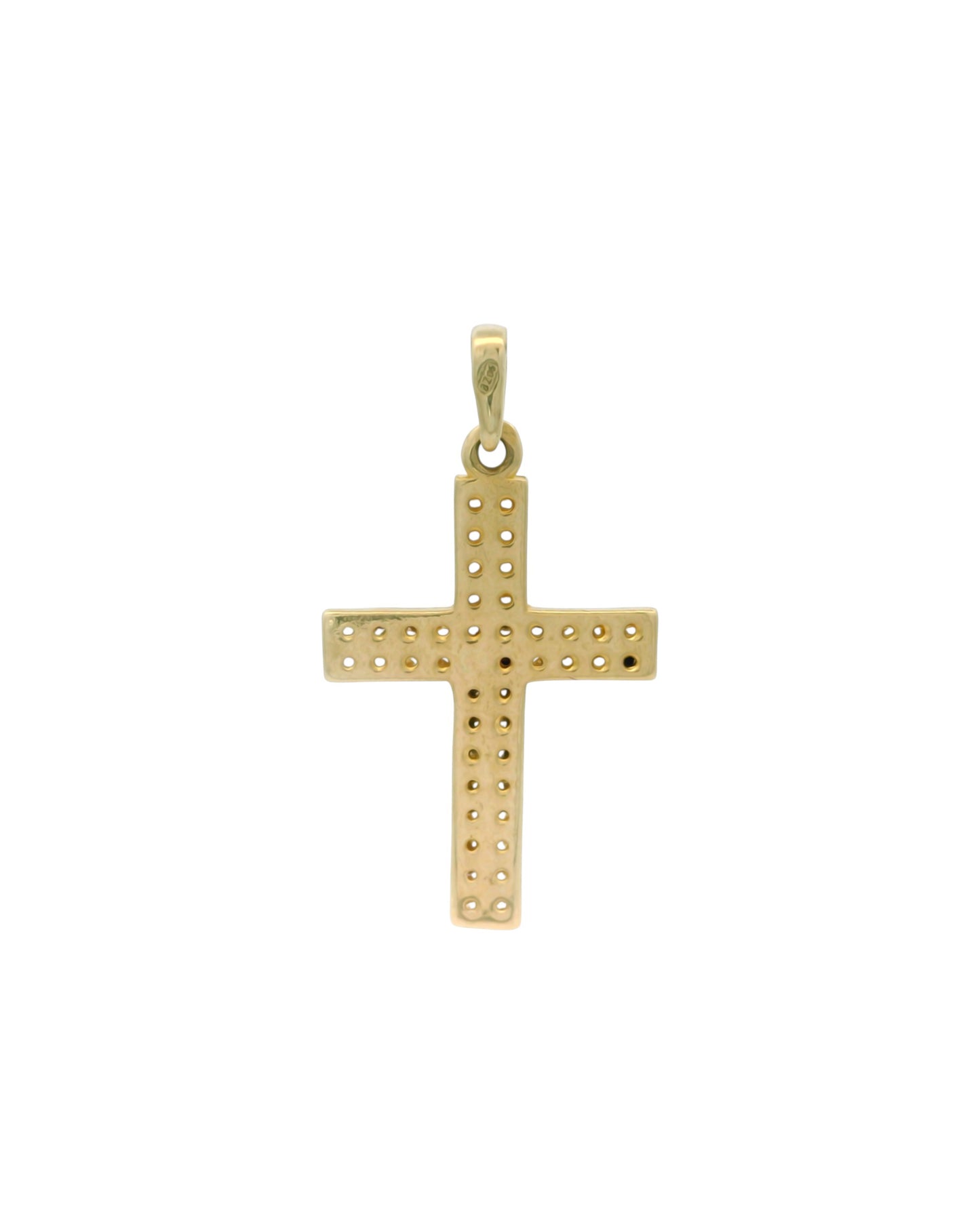 Pandantiv Cruciulita Aur 14K cu pietre si Iisus