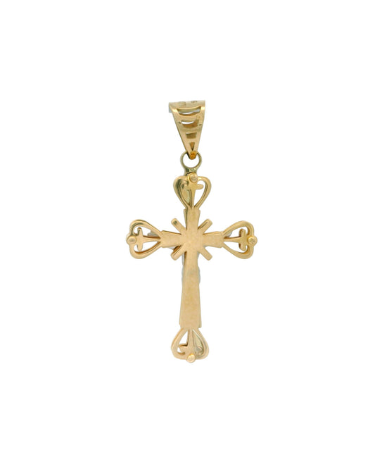 Pandantiv Cruciulita Aur 14K si Iisus AG095