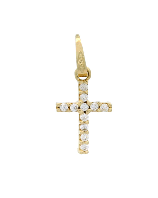 Pandantiv Cruciulita Aur 14K si Iisus AG044