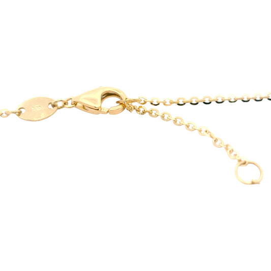 Lantisor aur cu elemente decorative tip trifoi