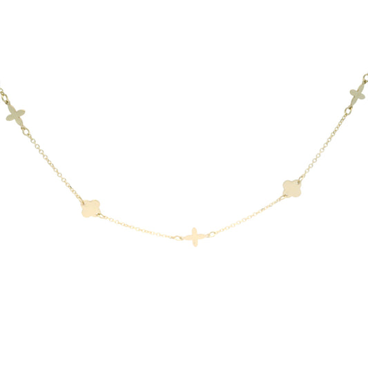 Lantisor cu elemente decorative cruciulite si trifoi