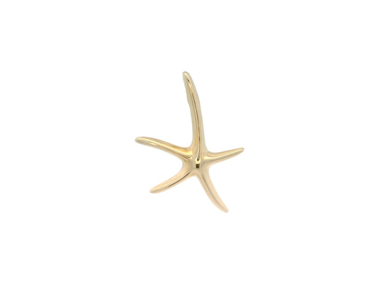 Cercei Antonia Gold în formă de stea de mare din aur galben cu finisaj lucios și design minimalist elegant