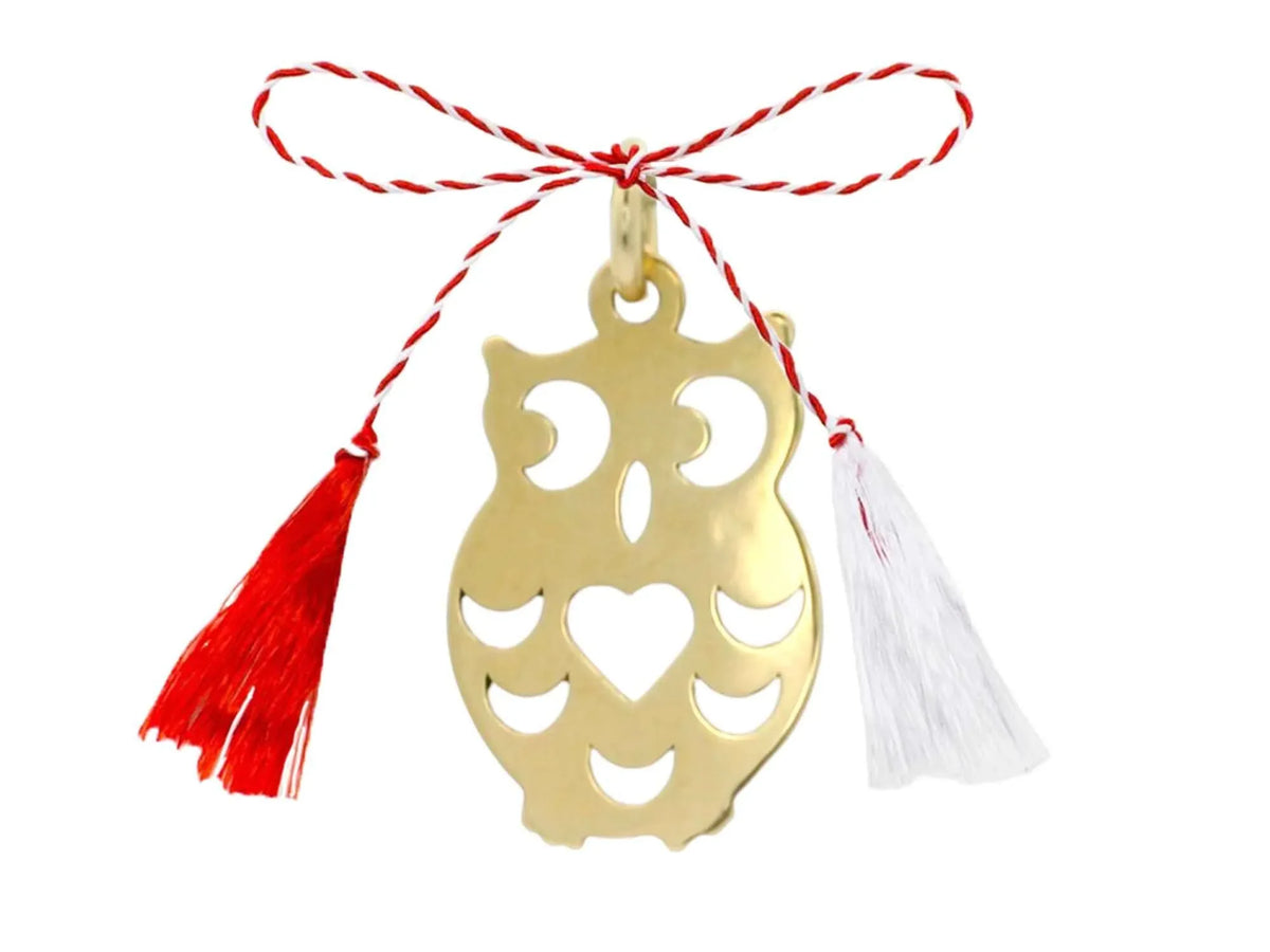 Pandativ martisor Bufnita Aur 14K - Antonia Gold