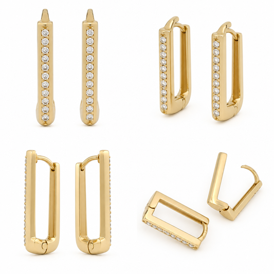 Cercei Aur 14 K dama Sticky