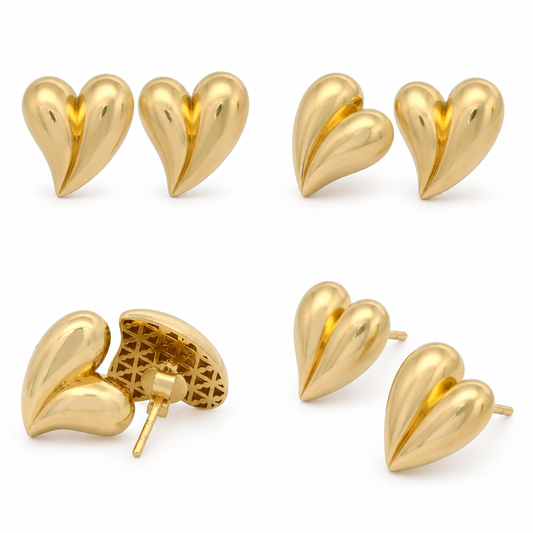 Cercei Aur 14K dama Full Love