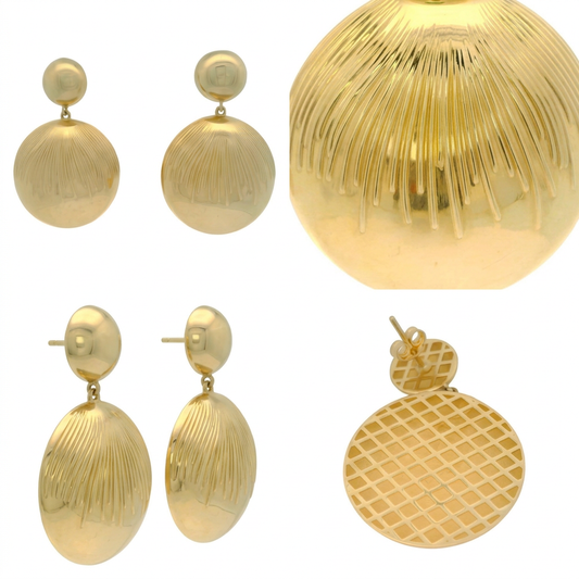 Cercei Aur 14K dama Bowlery Style