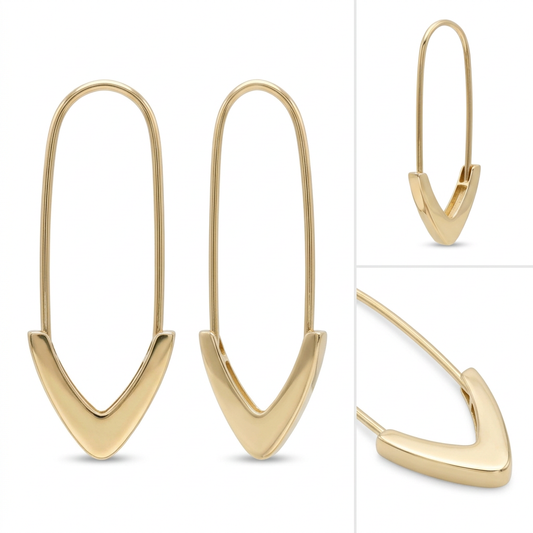 Cercei Aur 14 K dama tip Ac