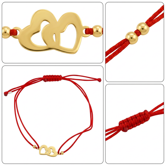 Bratara Aur 14 K Snur Double Love