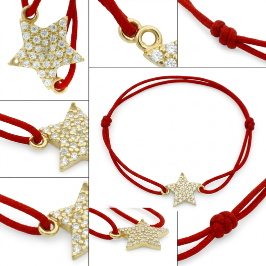 Bratara Aur 14K Snur Star Stones