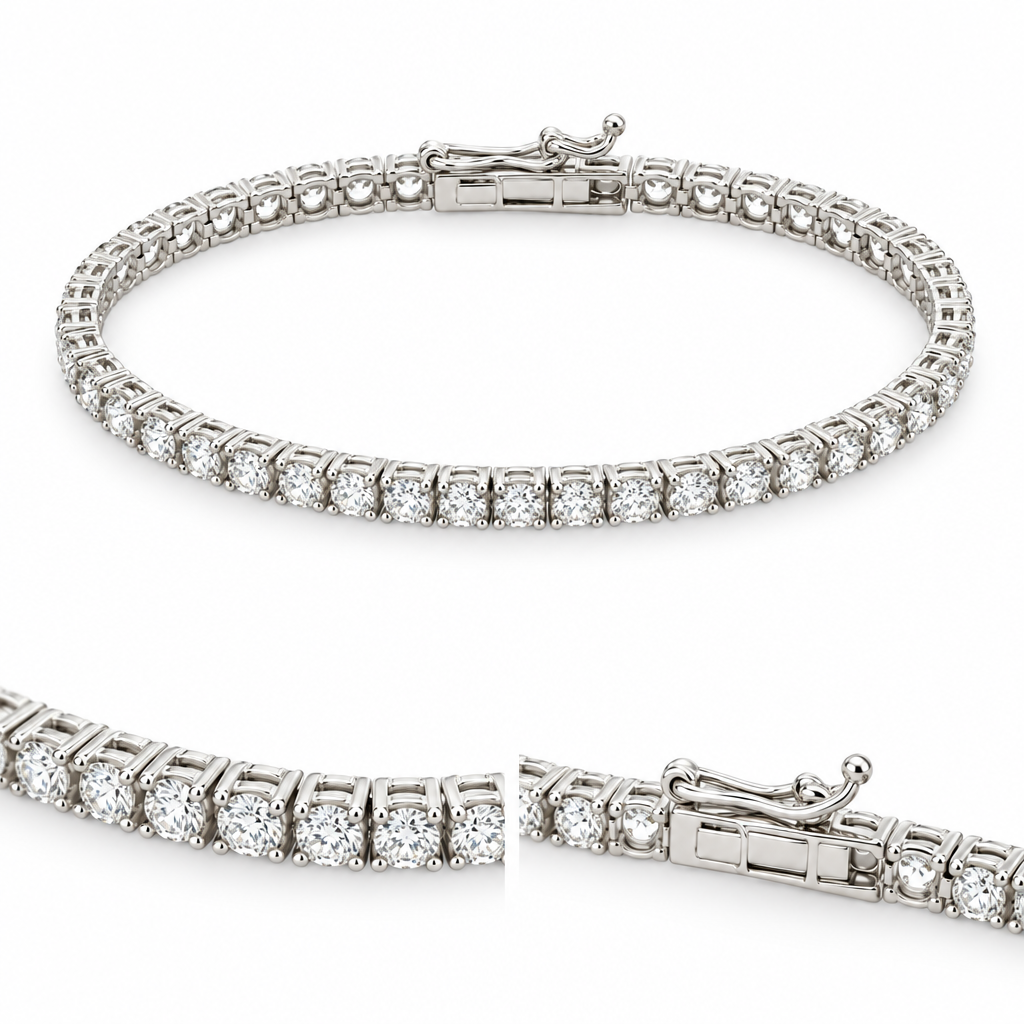 Bratara Tennis Aur 14K - White Lights