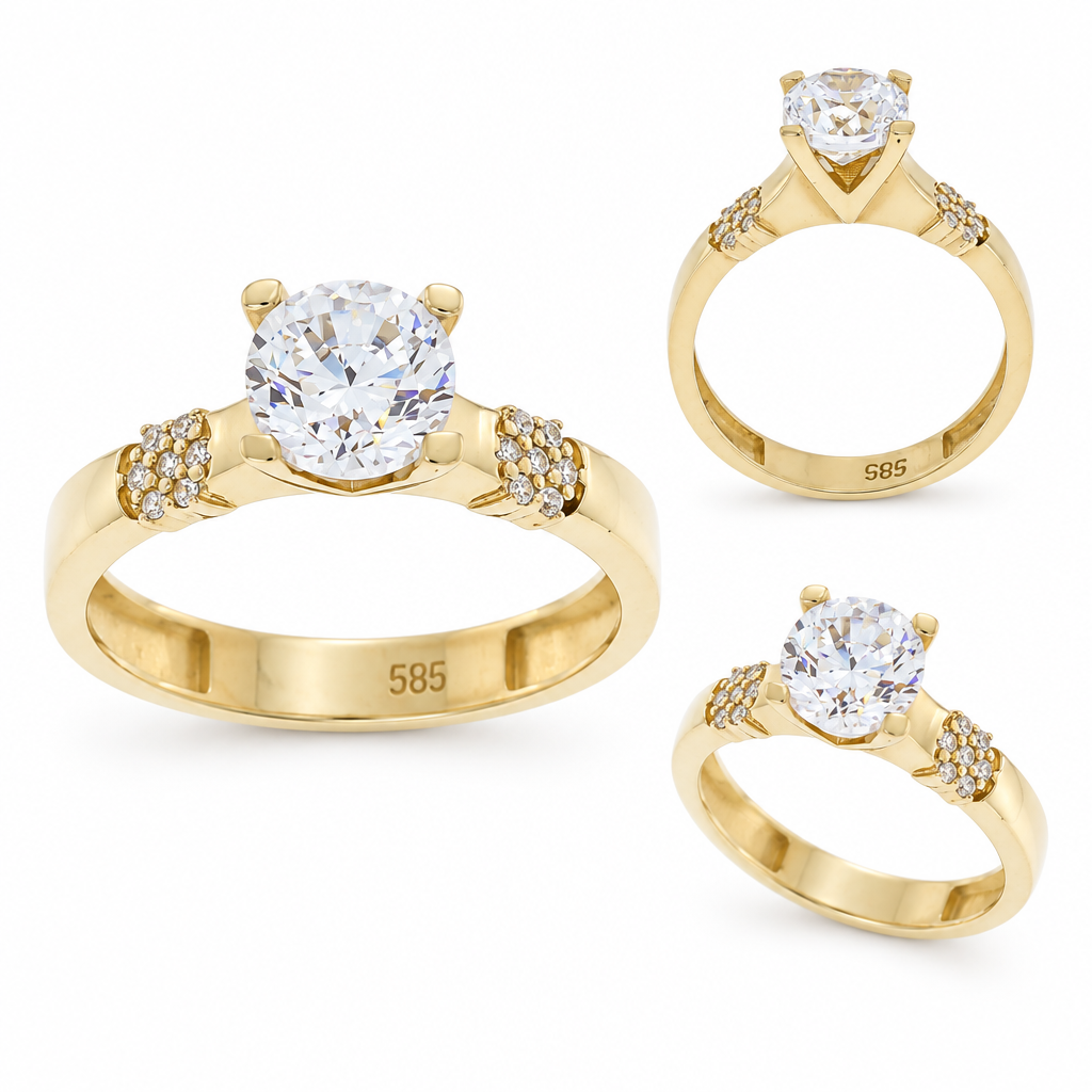 Inel Aur 14 K Glow Logodna