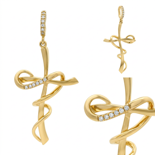 Pandantiv Aur 14K Cruciulita Epistol