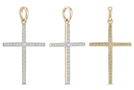 Pandantiv Aur 14K Cruciulita Stone Edition Mica