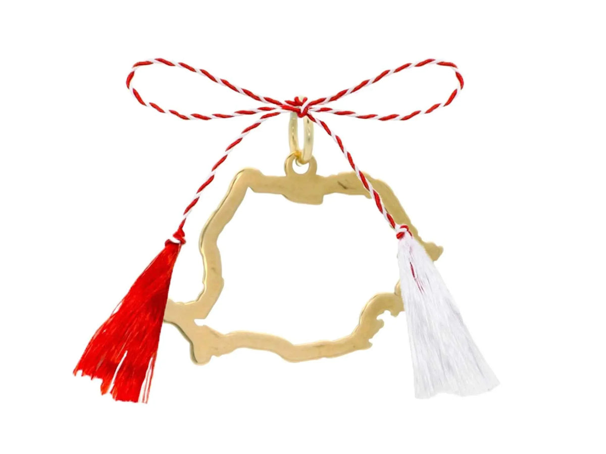 Pandativ martisor Harta României - Antonia Gold