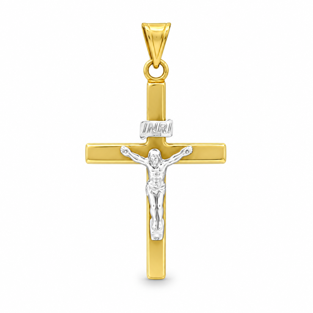 PandantivAur 14 K Cruciulita Divine