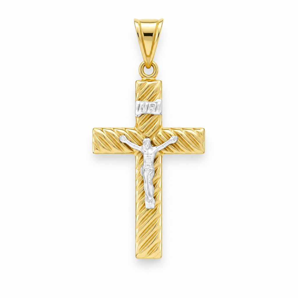 Pandantiv Aur 14 K Cruciulita Infinity