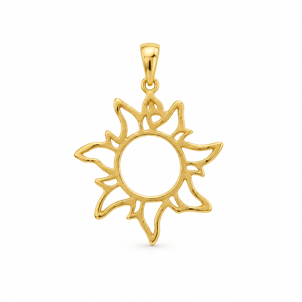 Pandantiv Aur 14 K martisor "Soare"