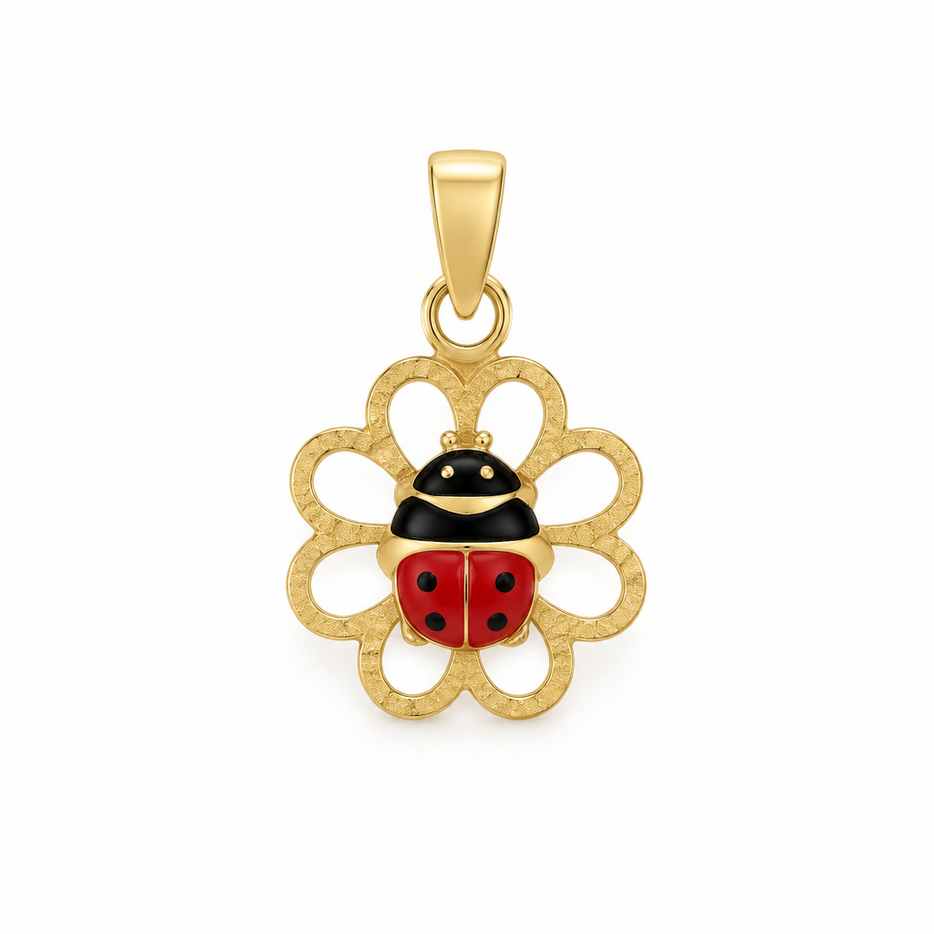 Pandativ Aur 14 K martisor "Floare si Gargarita"