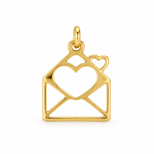 Pandativ Aur 14 K martisor "Plicul Iubirii"