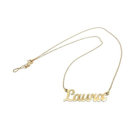 Nume din Aur "Laura" cu lantisor - Antonia Gold