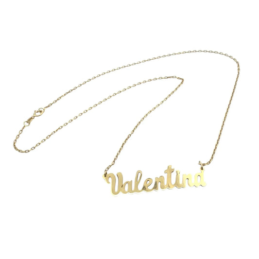 Nume din Aur "Valentina" cu lantisor - Antonia Gold